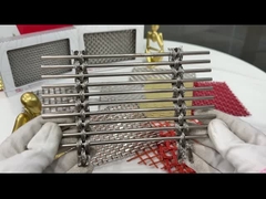 8 mm Decor Woven Wire Drapery Olievrij Hoogtemperatuurbestendig