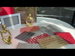 Afschermingen Decoratieve geweven draadnet panelen AISI 316L Natuurlijke kleur