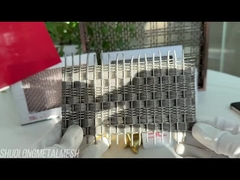 Geweven architectonisch decoratief scherm mesh roestvrij staal SGS 4,5 mm dik