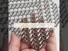 12 mm Warp Pitch Decorative Wire Grilles Weft Diameter 3,15 mm Metal Mesh Plaat