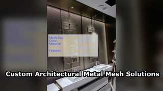 Op maat gemaakt architectonisch metalen gaas voor gevels en interieurs