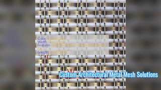 Op maat gemaakt architectonisch metalen gaas voor moderne gebouwgevels