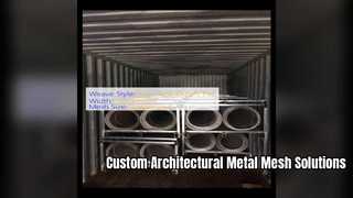 Op maat gemaakt architectonisch metalen gaas voor moderne gebouwgevels