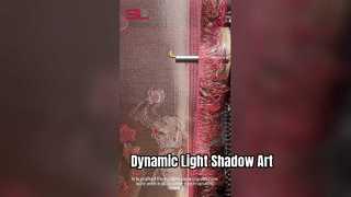 Luxe metalen wandkunst dynamische lichtschaduw