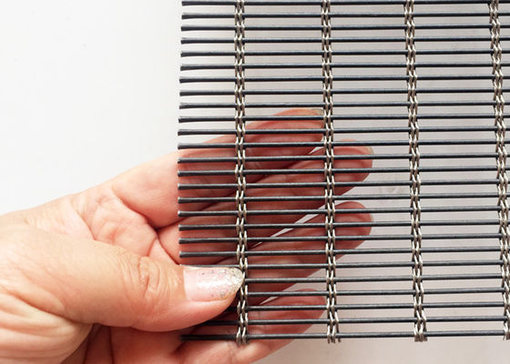 Het zwarte Roestvrije staal Architecturaal Mesh Cable Metal 120m X 6m van de de Bouwvoorgevel