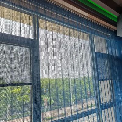 Ronde zilveren anodiserende metalen spoel draperies die privacy en versiering bieden
