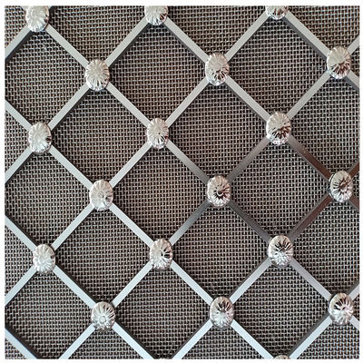 Gepolijste Twill Weave Decorative Wire Mesh Grilles Eco Friendly
