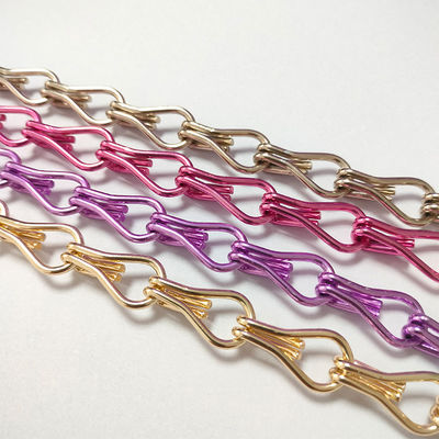 Aluminium Hook Chain Home Decoration Pest Control Custom Hotel Partition Aluminium Hook Bead Curtain Producenten Groothandel