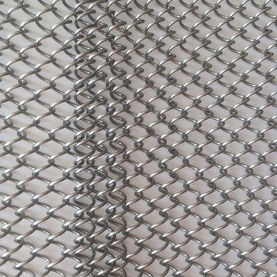 Interieurversiering 80% Open Ruimte Metalen Spoel Drapery met aangepaste lengte en 9mm Draad Pitch ISO9001 Certificering