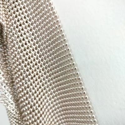 Flexibel Aluminium Metalen Sequin Mesh Metalen Stof Keten Postgordijn Stof