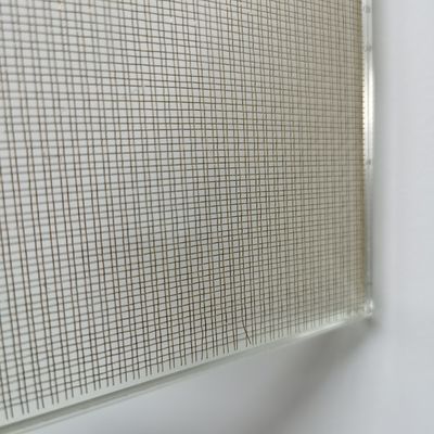 Transparante roestvrijstalen draadnetten gelamineerd glas hoge treksterkte
