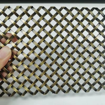 Decoratief geweven draadnet van roestvrij staal Breedte 0,6 m-2,4 m