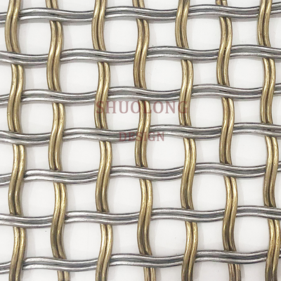 Decorative Metal Woven Mesh Panels and Railing Infill Mesh for Sports Facilities
