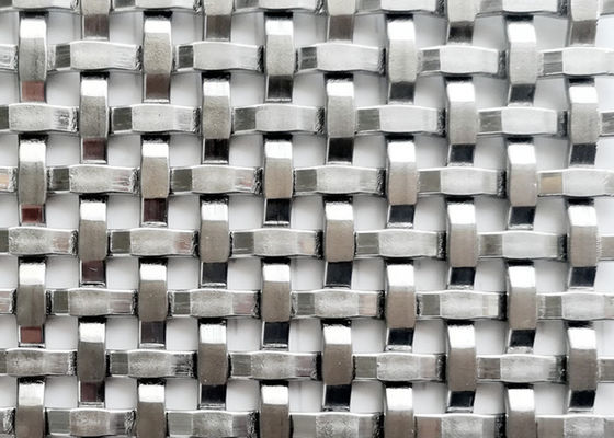Geweven de Draadnetwerk van het roestvrij staal Decoratief Metaal Mesh Wall Cladding For Architectural