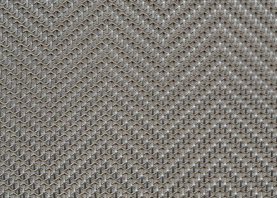 4.5mm Gebreide Architecturale Geweven Draad Mesh Panels Purity Titanium