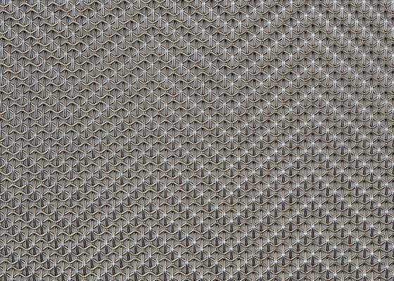 4.5mm Gebreide Architecturale Geweven Draad Mesh Panels Purity Titanium