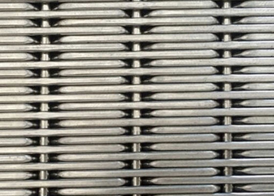 SUS 304 Roestvrij staal Geweven Draad Mesh Panels 2mm Dia 17.5mm Afwijkingshoogte