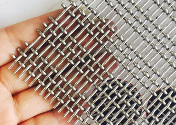 Binnenlandse Geweven Ss 316 Metaalstaal Geplooide Draad Mesh Decoration Building Facade