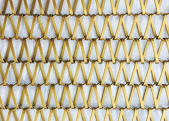 Het spiraalvormige 310S-Gat van de Draadmesh chain mesh curtains triangular van het Roestvrij staalmetaal