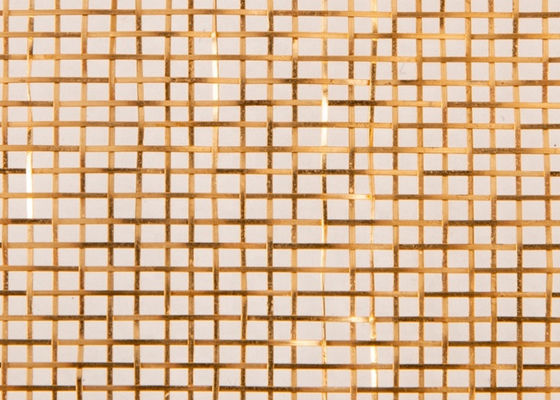 120m X 2.5m Gelamineerd Glas/metaal- Mesh Bronze Color Copper Fine