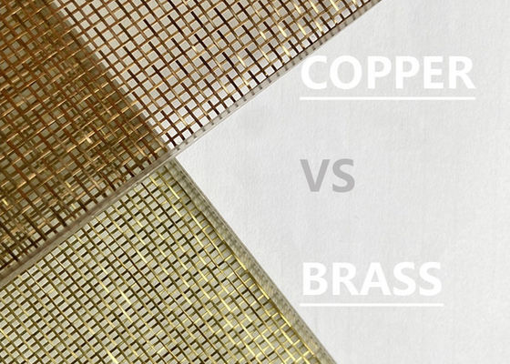 120m X 2.5m Gelamineerd Glas/metaal- Mesh Bronze Color Copper Fine