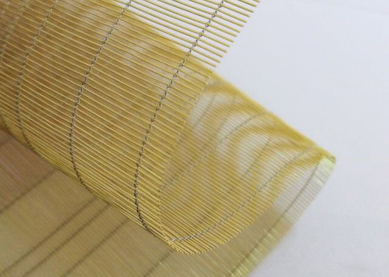 Architecturale Messing Geweven Draad Mesh For Laminated Glass, Gouden Kleur