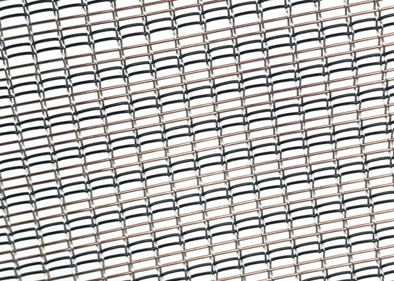 Glas van de luxe het Decoratieve Blauwe Kleur met Metaal Mesh Interlayer Plain Woven