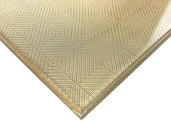 Art Brass Woven Metal Glass Gelamineerd Draadnetwerk 0.5mm