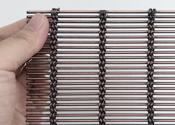 Antiek Koperroestvrij staal Architecturaal Mesh Decorative Metal Partition Screen