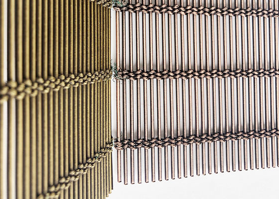 Antiek Koperroestvrij staal Architecturaal Mesh Decorative Metal Partition Screen
