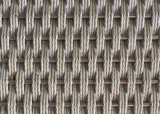 Decoratief Metaal 5m X 2.5m Roestvrij staal Architecturaal Mesh For Wall Coverings
