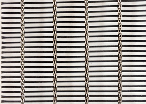 Het zwarte Roestvrije staal Architecturaal Mesh Cable Metal 120m X 6m van de de Bouwvoorgevel