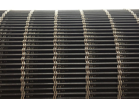Het zwarte Roestvrije staal Architecturaal Mesh Cable Metal 120m X 6m van de de Bouwvoorgevel