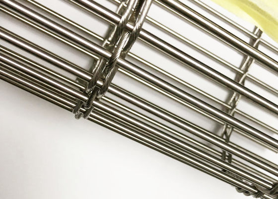 Ss316 de Architecturale Bekleding van Roestvrij staalmesh flexible builing wire facade
