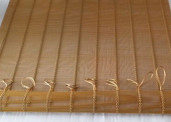 Het Roestvrije staal Architecturaal Mesh Decorative Paint Metal Partition van de Goldedkleur 316l