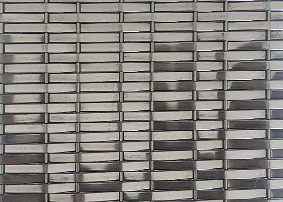 3.6mm Zwart Kleurenss304 Staal Mesh Architecture For Decorative Panels