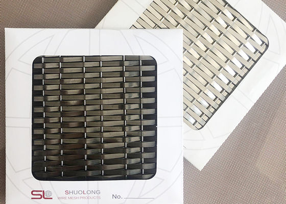 3.6mm Zwart Kleurenss304 Staal Mesh Architecture For Decorative Panels