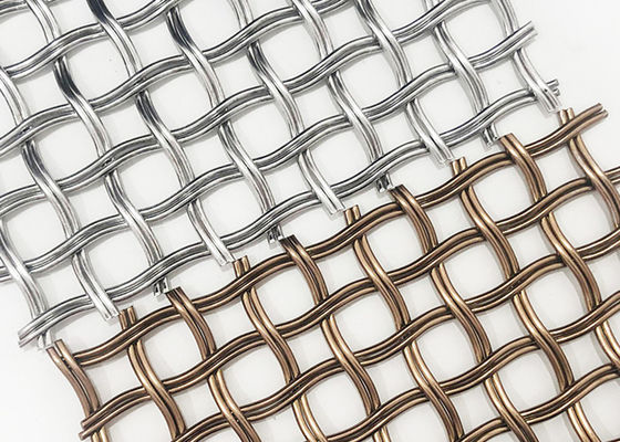 52% het openingsscherm van Mesh Gold Color Decorative Wire van het Gebieds Architecturale Metaal