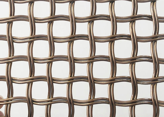 52% het openingsscherm van Mesh Gold Color Decorative Wire van het Gebieds Architecturale Metaal