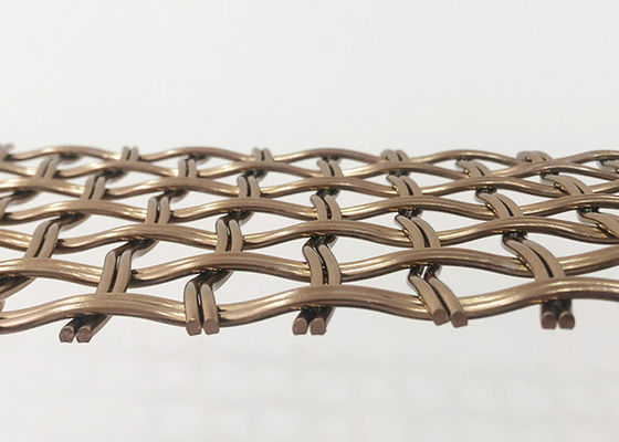 52% het openingsscherm van Mesh Gold Color Decorative Wire van het Gebieds Architecturale Metaal