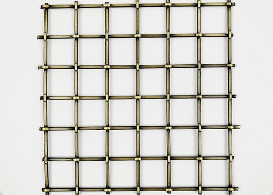 Antiek van het het Kabinets Architecturaal Roestvrije staal van het Messingsmeubilair de Draadnetwerk 5.5mm
