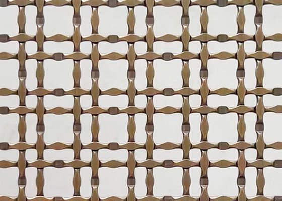 AISI 316 van het het Messingsslot van het Bronsroestvrije staal Antieke de Golfplaatdraad Mesh For Partitions