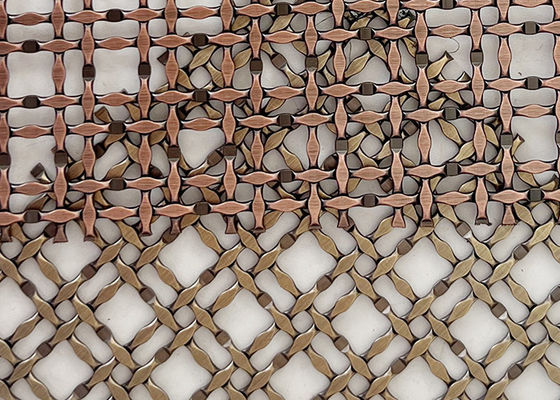 AISI 316 van het het Messingsslot van het Bronsroestvrije staal Antieke de Golfplaatdraad Mesh For Partitions