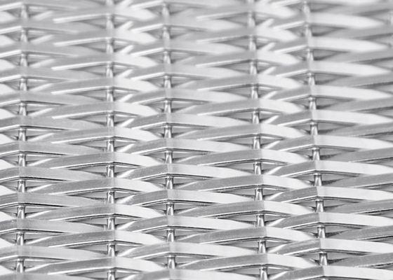 Roestvrij staal Stijve Geweven Draad Mesh Panels 4.8mm voor Liftbekleding