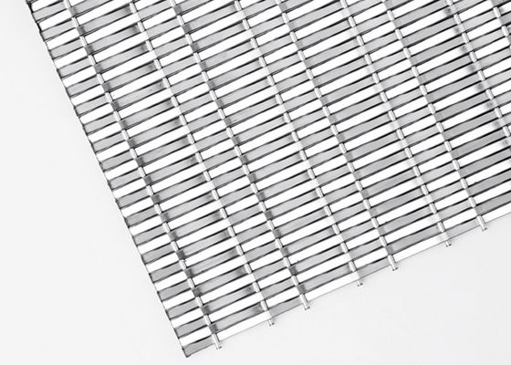 Roestvrij staal Stijve Geweven Draad Mesh Panels 4.8mm voor Liftbekleding
