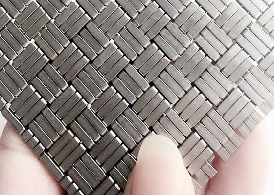 304SS 1.8mm Decoratief Geweven Staal Mesh Panels For Elevator Cab