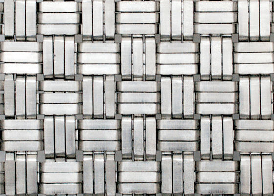304SS 1.8mm Decoratief Geweven Staal Mesh Panels For Elevator Cab