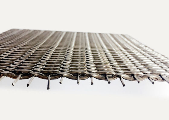 Van het de Bekledingsmetaal van SS304 SS316 Netwerk 3.5mm Dikte Decoratief Geweven Netwerk