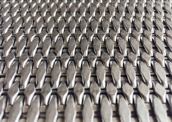Van het de Bekledingsmetaal van SS304 SS316 Netwerk 3.5mm Dikte Decoratief Geweven Netwerk