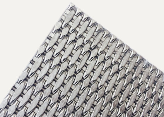 Van het de Bekledingsmetaal van SS304 SS316 Netwerk 3.5mm Dikte Decoratief Geweven Netwerk